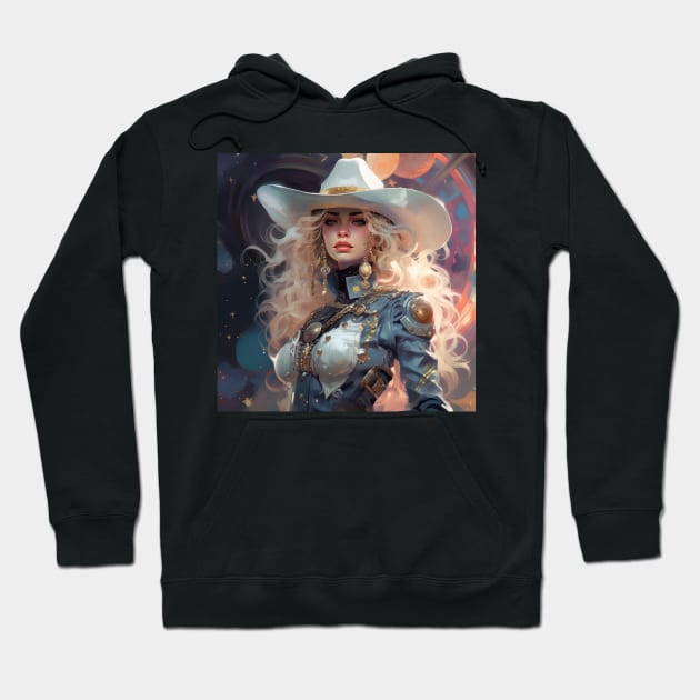 Space Cowgirl 3 Hoodie by AstroRisq